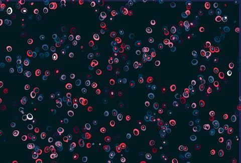 Light Blue, Red vector pattern with spheres. Stock Illustration