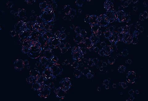 Light Blue, Red vector pattern with spheres. 스톡 일러스트