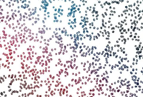 Light Blue, Red vector pattern with spheres. Stock Illustration