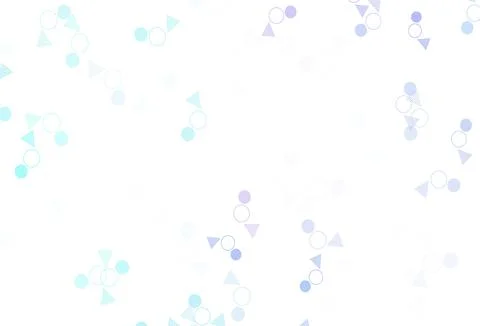 Light Blue, Red vector pattern with polygonal style with circles. Stock Illustration