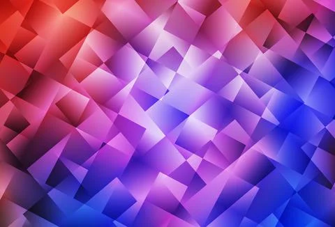 Light Blue, Red vector pattern in square style. Stock Illustration