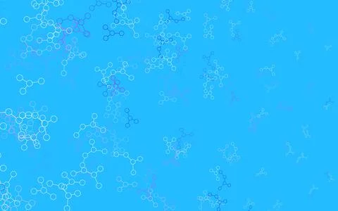 Light Blue, Red vector pattern with artificial intelligence network. Stock Illustration