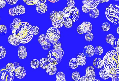 Light Blue, Red vector pattern with random forms. イラスト素材