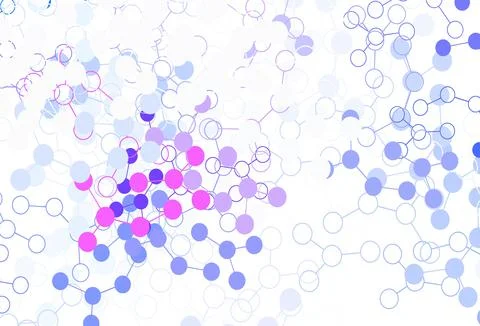 Light Blue, Red vector pattern with artificial intelligence network. Stock Illustration