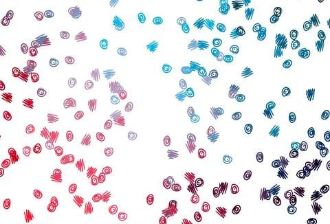 Light Blue, Red vector pattern with spheres. イラスト素材