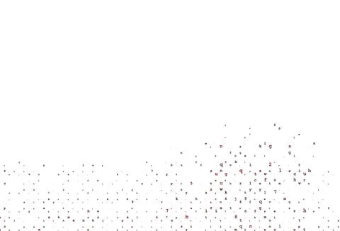 Light Blue, Red vector pattern with ABC symbols. Illustrazione stock