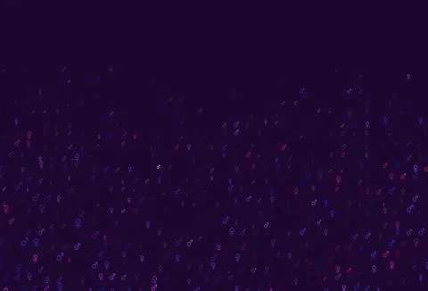 Light blue, red vector pattern with gender elements. 스톡 일러스트