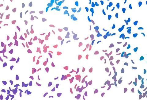 Light Blue, Red vector pattern with chaotic shapes. Stock Illustration