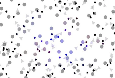 Light Blue, Red vector pattern with polygonal style with circles. Stockillustratie