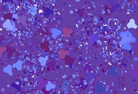 Light Blue, Red vector pattern with random forms. Illustrazione stock