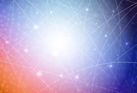 Light Blue, Red vector pattern with sharp lines. Illustrazione stock