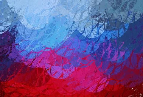 Light Blue, Red vector pattern with random forms. Illustrazione stock