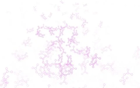 Light Blue, Red vector pattern with artificial intelligence network. Illustrazione stock