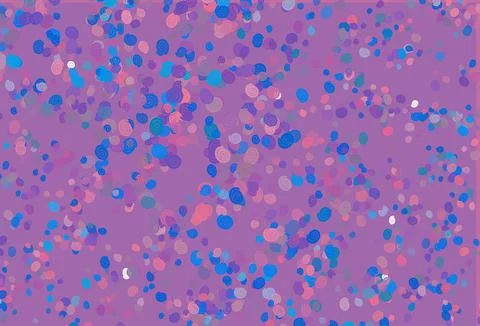 Light Blue, Red vector pattern with bubble shapes. Stock Illustration