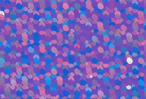 Light Blue, Red vector pattern with liquid shapes. イラスト素材