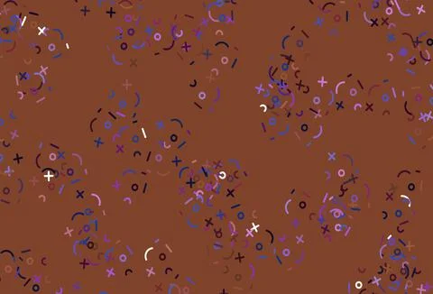 Light Blue, Red vector pattern with Digit symbols. Stock Illustration