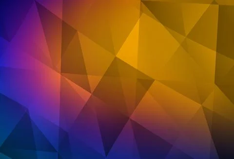 Light Blue, Red vector polygon abstract background. Illustrazione stock