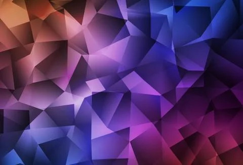 Light Blue, Red vector polygonal pattern. Stock Illustration