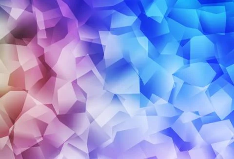 Light Blue, Red vector polygonal pattern. Stock Illustration