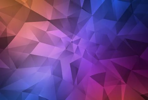 Light Blue, Red vector polygonal pattern. Stock Illustration