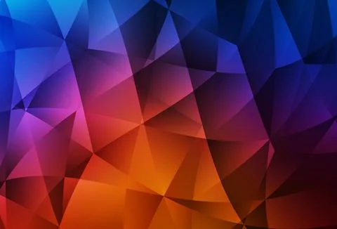 Light Blue, Red vector polygonal pattern. Stock Illustration