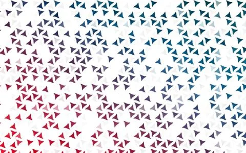Light Blue, Red vector seamless texture in triangular style. 스톡 일러스트