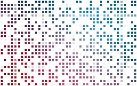 Light Blue, Red vector seamless background with rectangles. Stock Illustration