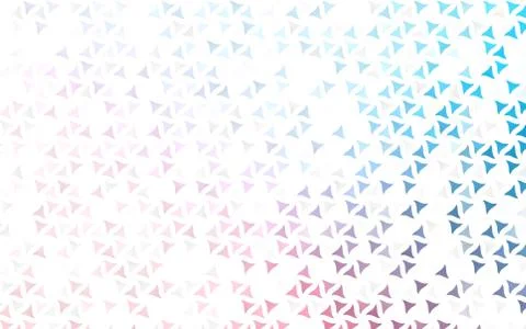 Light Blue, Red vector seamless texture in triangular style. Illustrazione stock