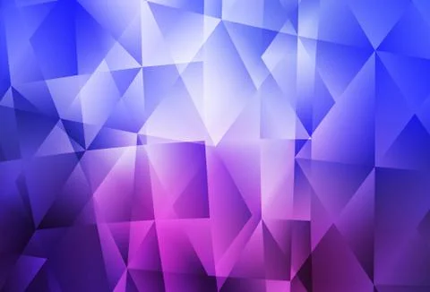 Light Blue, Red vector shining triangular background. Stockillustratie