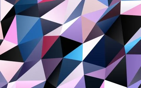 Light Blue, Red vector shining triangular background. Stock Illustration