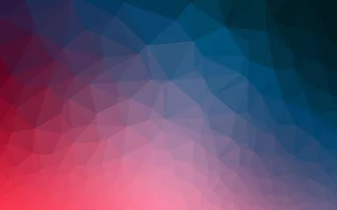 Light Blue, Red vector shining triangular pattern. Stockillustratie