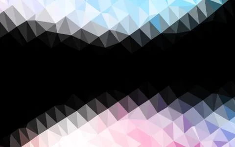 Light Blue, Red vector shining triangular pattern. Stockillustratie