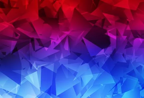 Light Blue, Red vector shining triangular layout. Illustrazione stock