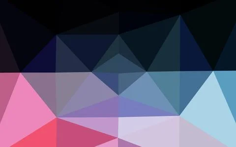 Light Blue, Red vector shining triangular pattern. Stock Illustration