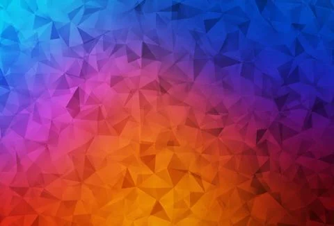 Light Blue, Red vector shining triangular background. Stock Illustration