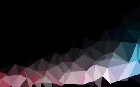 Light Blue, Red vector shining triangular pattern. Stock Illustration