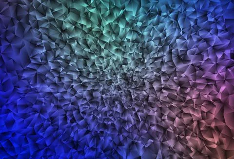 Light Blue, Red vector shining triangular backdrop. Stock Illustration