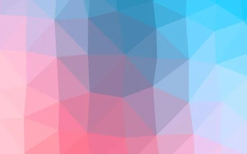 Light Blue, Red vector shining triangular background. Stockillustratie