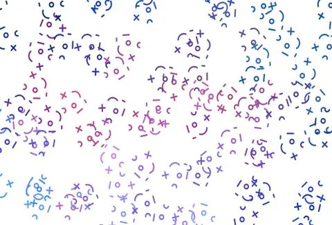 Light Blue, Red vector template with math simbols. イラスト素材