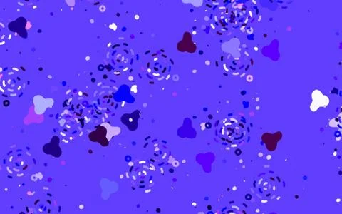 Light Blue, Red vector template with chaotic shapes. Stock Illustration