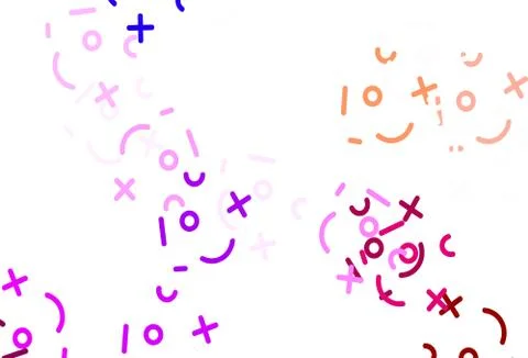 Light Blue, Red vector template with math simbols. Stockillustratie