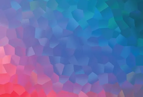 Light Blue, Red vector template in hexagonal style. Illustrazione stock