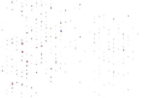 Light Blue, Red vector template with math simbols. Illustrazione stock