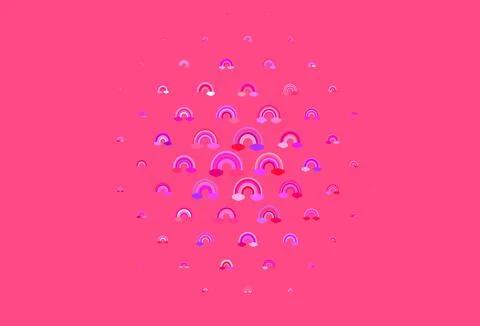 Light Blue, Red vector template with rainbow signs. Illustrazione stock