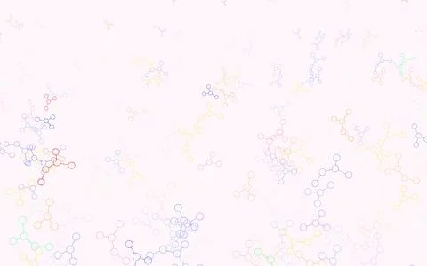 Light Blue, Red vector template with artificial intelligence structure. Illustrazione stock