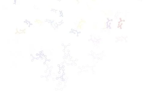 Light Blue, Red vector template with artificial intelligence structure. Illustrazione stock