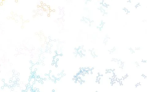Light Blue, Red vector template with artificial intelligence structure. 库存插图