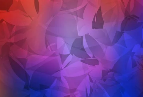 Light Blue, Red vector template with chaotic poly shapes. Stock-Illustration