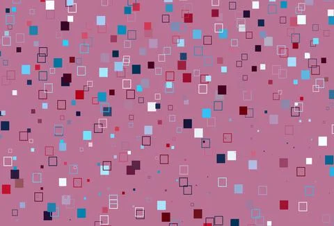 Light Blue, Red vector template with square style. Stock Illustration