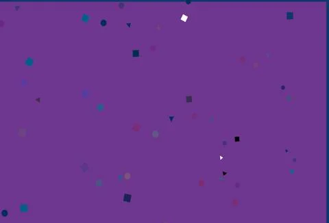 Light Blue, Red vector template with crystals, circles, squares. Illustrazione stock